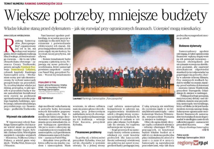 RankingSamorzadow2019